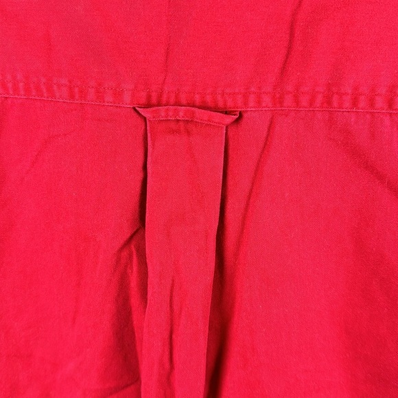 CHAPS RL Red 100% cotton long sleeves EUC button down extra buttons XXL - Picture 7 of 8